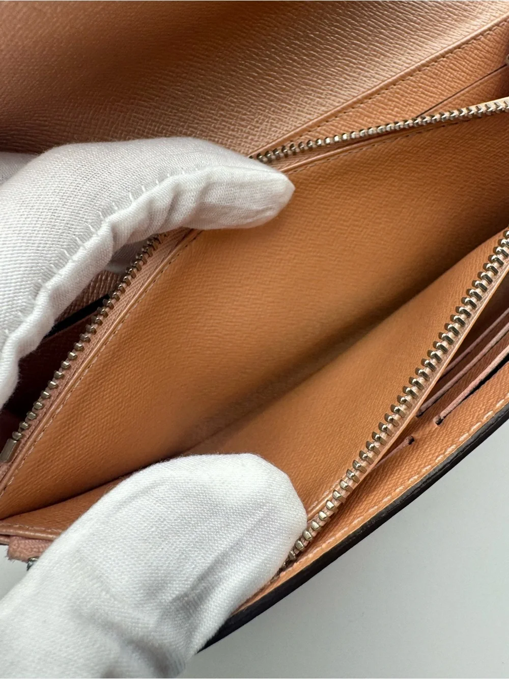 Louis Vuitton Sarah Blush Epi Leather Envelope Wallet with Branded Snap